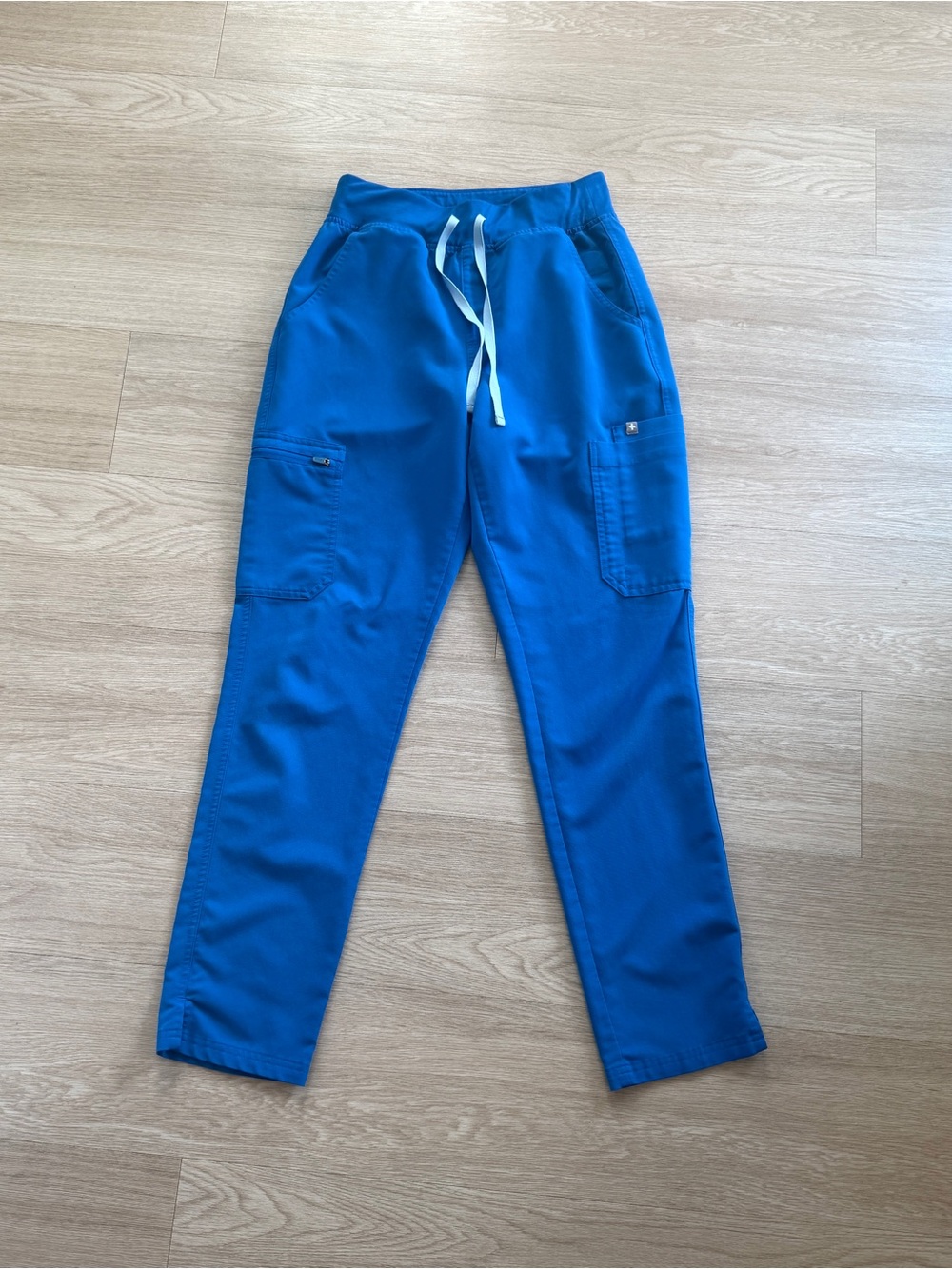 FIGS Scrub Pants Womens Small Royal Blue High Waisted Technical Colllection Spot